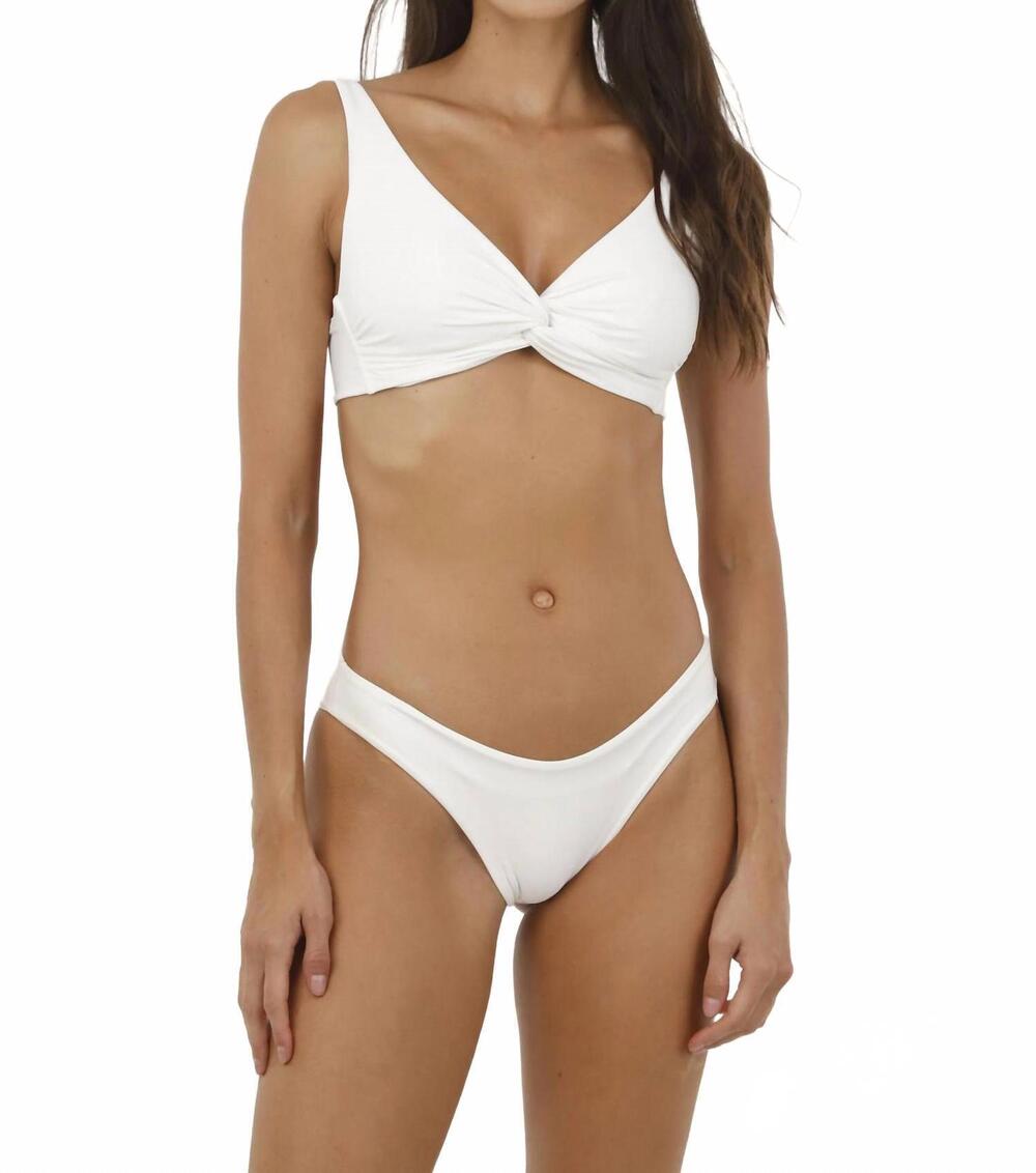 NEW MALAI neo paramont bikini bottom in white